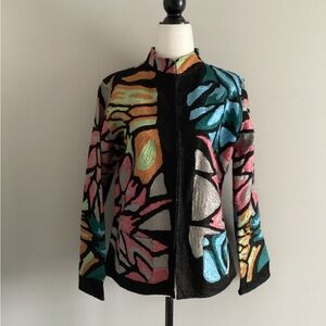 Vintage Parsley & Sage Multicolour Embroidered Jacket, Size M